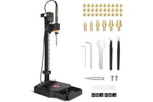 Mintion Vertical Heat Set Insert Tool Pressing Machine with 90W Soldering Iron, Heat Set Tips M2-M8, 30PCS Brass Nuts Threaded Inserts for 3D Printed Part (Nutopress Pro)
