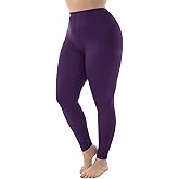 ZERDOCEAN Women's Plus Size Stretchy Soft Lightweight Full Length Leggings