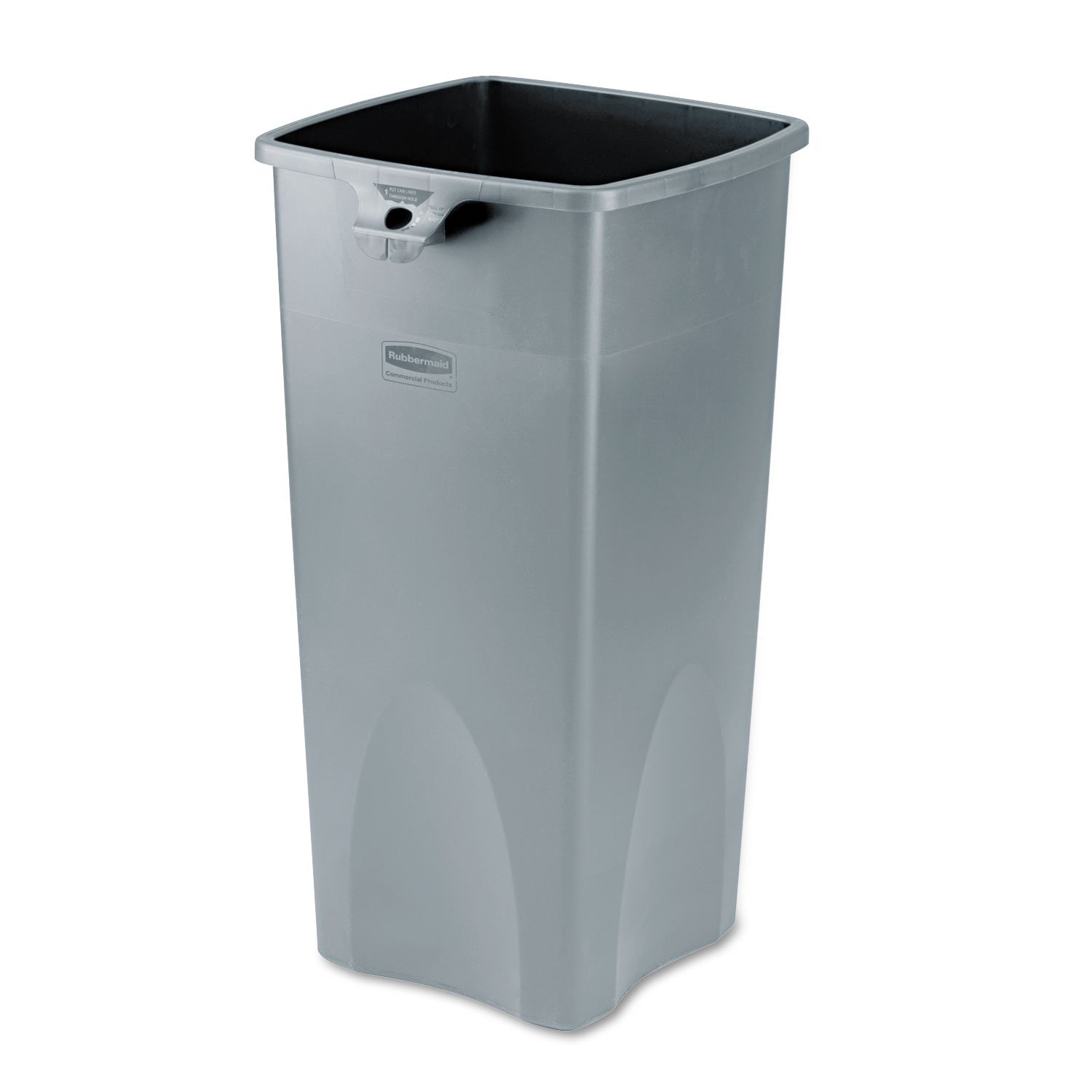 Rubbermaid Commercial Products Square Container 87 Litre Grey FG356988GRAY