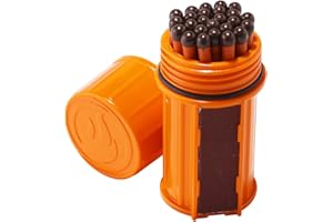 UCO Stormproof Match Kit with Waterproof Case, 25 Stormproof Matches and 3 Strikers