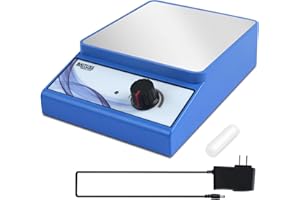 BAITUSS Magnetic Stirrer with Stir Bar, Stir Plate with Stainless Steel Worktop, 3000RPM Magnetic Stir Plate, Magnetic Mixer Max Stirring Capacity: 3500mL (No Heating)