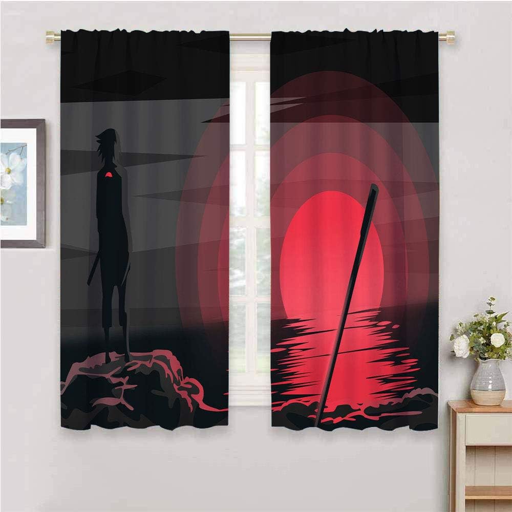 DILITECK Window curtain Uchiha Sasuke Naruto curtain Decorative