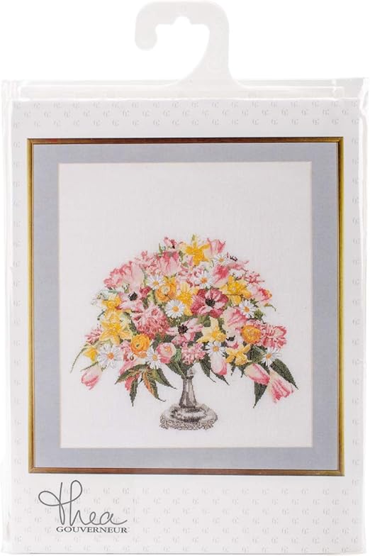 Thea Gouverneur Cross Stitch Kit 17.5"X20"Spring On Aida