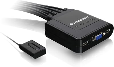 IOGEAR GCS24U 4-Port USB KVM Switch VGA Keyboard Mouse Multi OS Plug Play