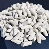Tonmp 3 LBS Large Ceramic Media 5/16 x 5/8 Inch for Rock Tumbling Polisher view 5