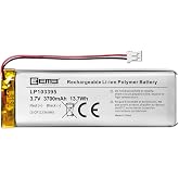 EEMB 3.7V 103395 3700mAh Lipo Battery Rechargeable JST 2.0mm, 1-Pack