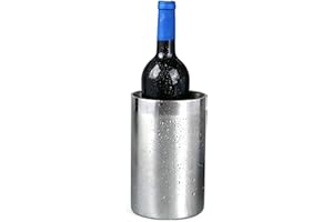 AOGEWON Stainless Steel Wine Chiller, Dual-Wall Insulated Wine Cooler, Champagne Bottle Holder