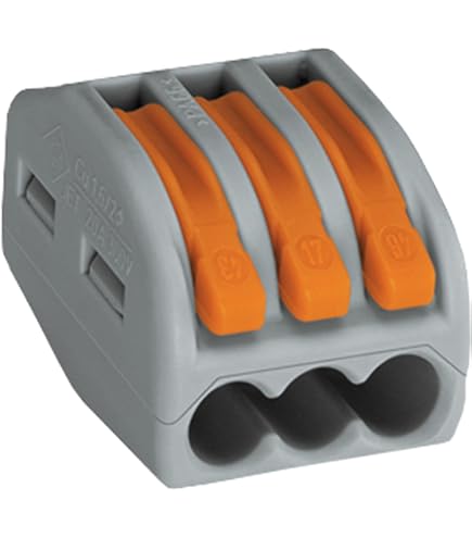 m Amazon.com: Wago 222-413 Lever-Nuts 3 Conductor Compact Connectors