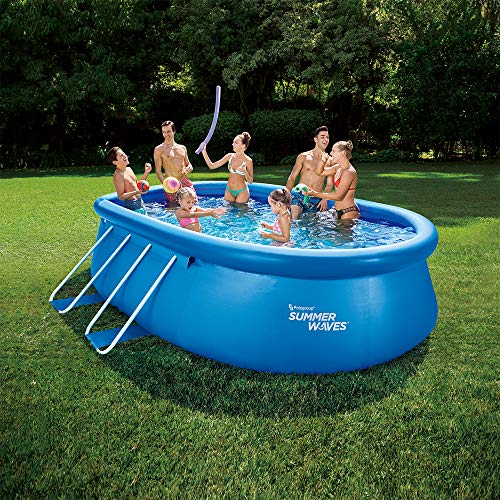 Summer Waves 15ft x 42in Quick Set Oval Above Ground Swimming Pool - Image 2
