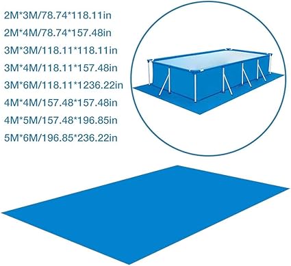 piscina rectangular plegable piso