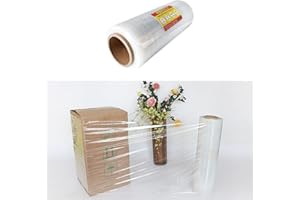 JA PACKING Clear Stretch Warp Industrial Strength 12inch x 1000 Ft 80 Gauge Extra Thick Mini Stretch Film for Moving Shipping Pallet Wrap Adhering Packing Heavy Duty Shrink Warp Roll