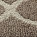 Maples Rugs Rebecca Contemporary Kitchen Rugs Non Skid Accent Area Carpet [Made in USA], 1'8 x 2'10, Café Brown/White