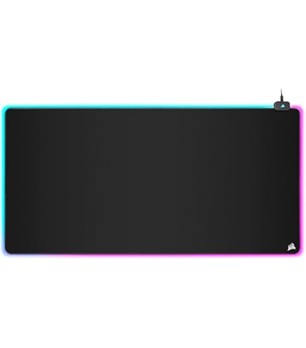 YQE Huge Mouse Pad 3XL: 47.2 X 22.8'' Oversized Extended Desk Mat XXXL, Extra Large Big Gaming Mousepad For Full Desktop, Giant Mouse Pads Computer Desk Pad Thick | Black