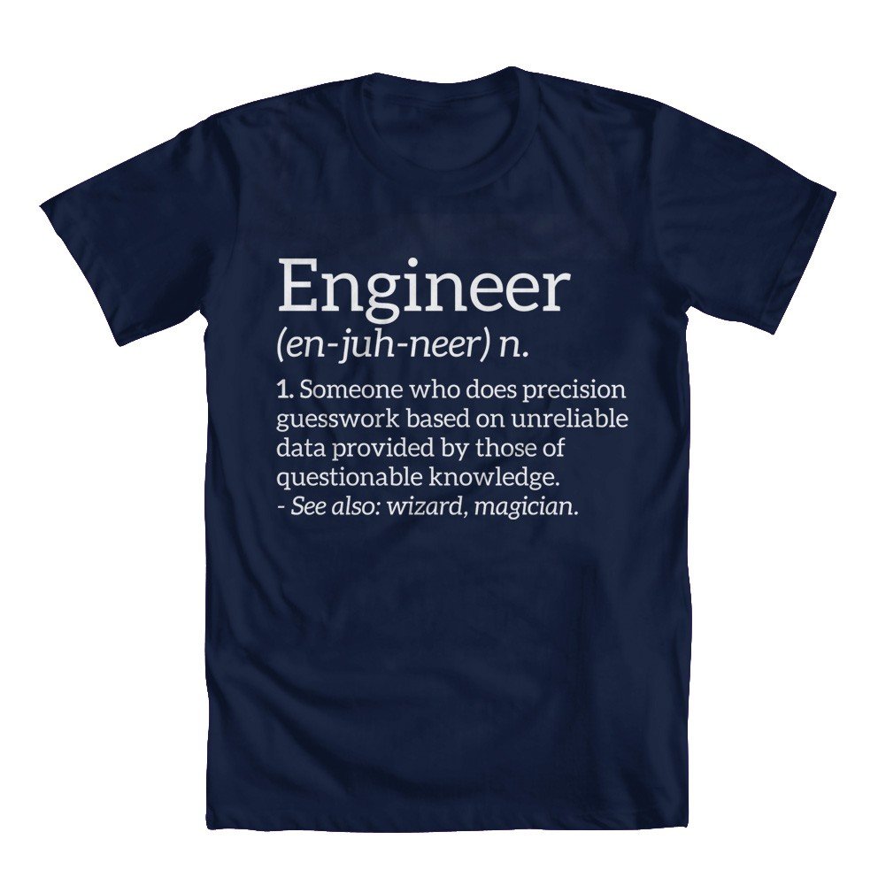 Engineer Definition T Shirt 3119 Jznovelty