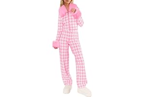 Yousify Winter Sweater Sets Ski Outfits for Women Color Block Skiing Clothes