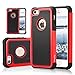 iphone 5s case, iPhone SE Case, ShuYo(TM) Rugged Heavy Duty Impact Slim Hard Hybrid Case Heavy Duty Protection Shock-Absorption / Impact Resistant Bumper Case for iphone 5 5S SE 5SE [Black/Red]