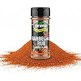 Prima Gourmet Barbecue Dry Rub, 2.5 OZ – Kosher-Certified Spice Blend with Natural Hickory Smoke Flavor for Grilling, Smoking & Roasting