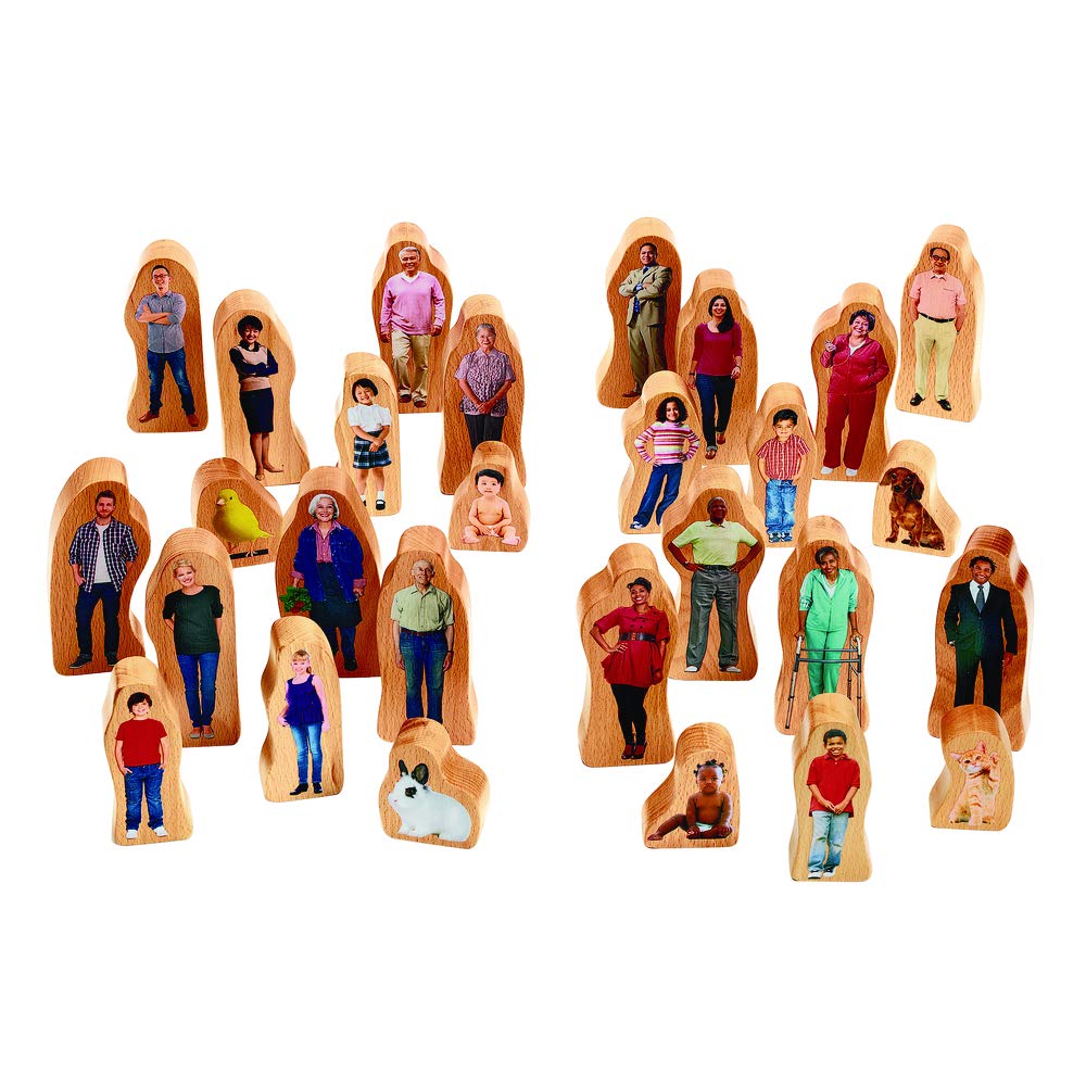 wooden people toys