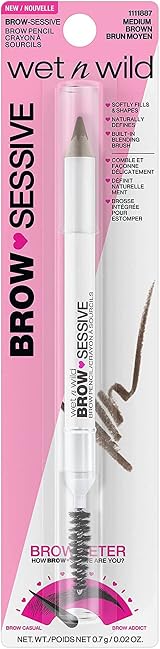 Wet n Wild Brow-Sessive Brow Pencil Dual-Ended Spoolie Brush Medium Brown view 5