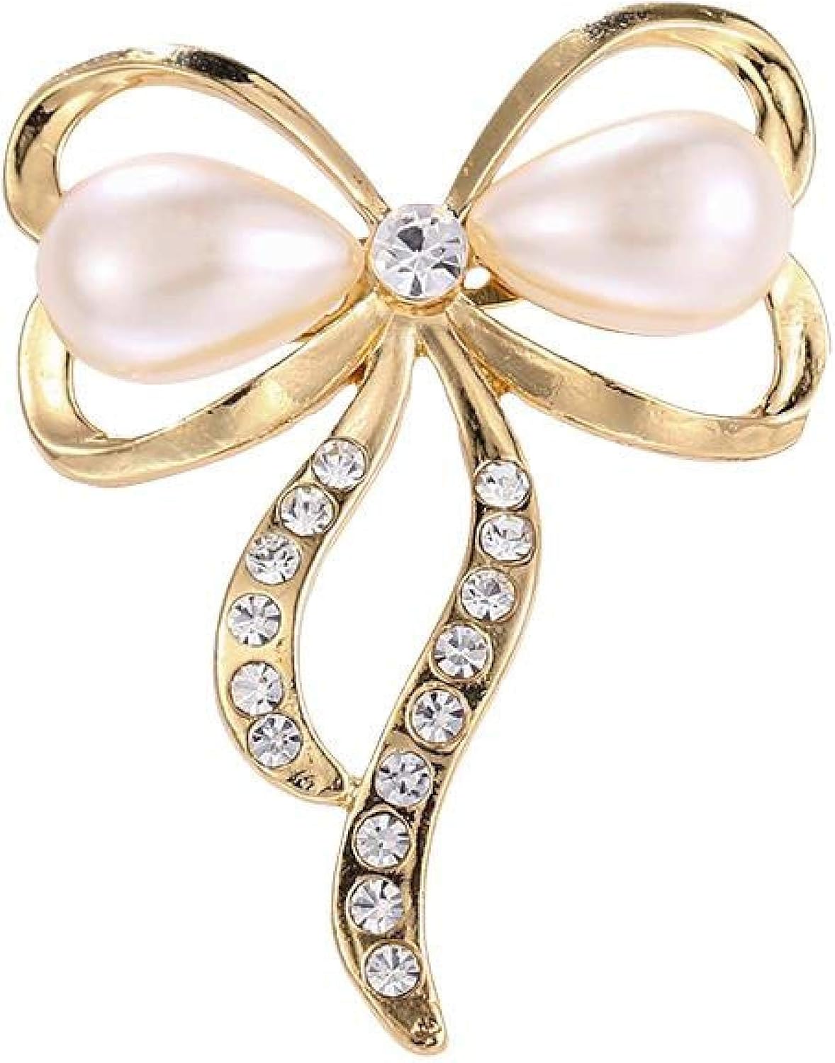 COLORFULTEA Pearl Bow Brooch Pins for Women Amazon.co.uk Jewellery