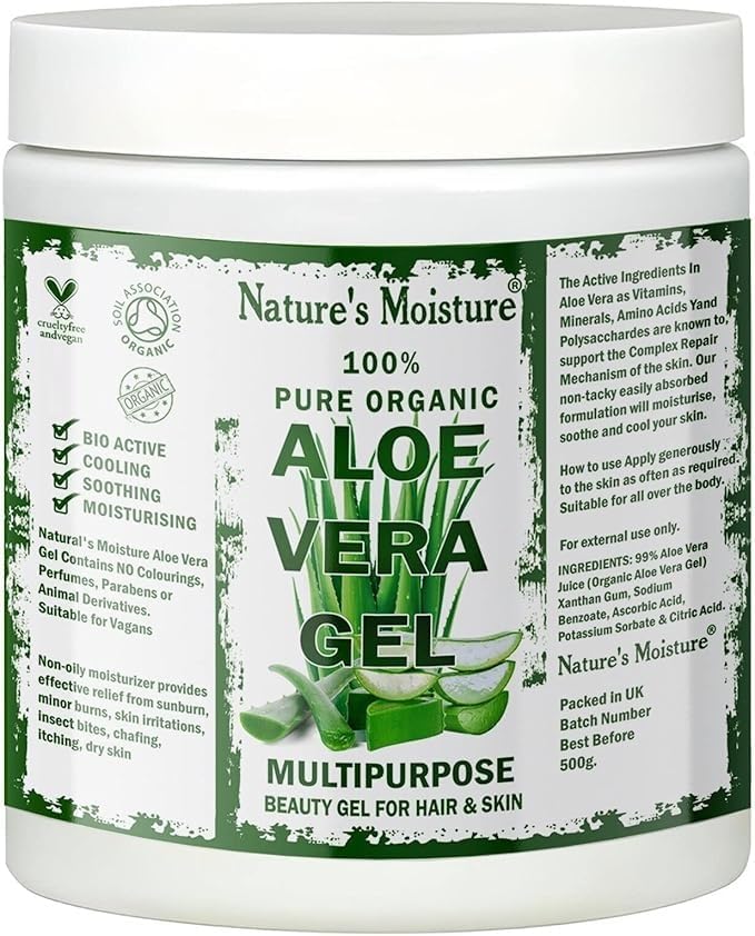 Hydra Naturals Nature's Moisture Aloe Vera Gel 500g Pure Aloe