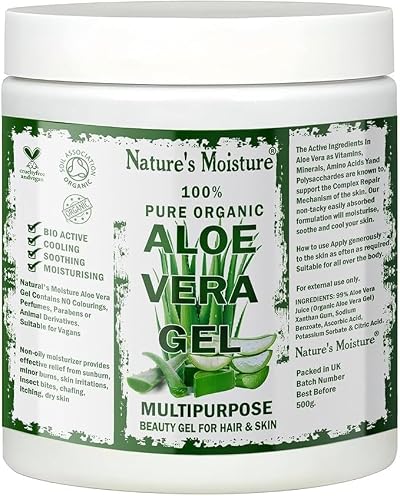 Hydra Naturals Nature's Moisture Aloe Vera Gel 500g Pure Aloe