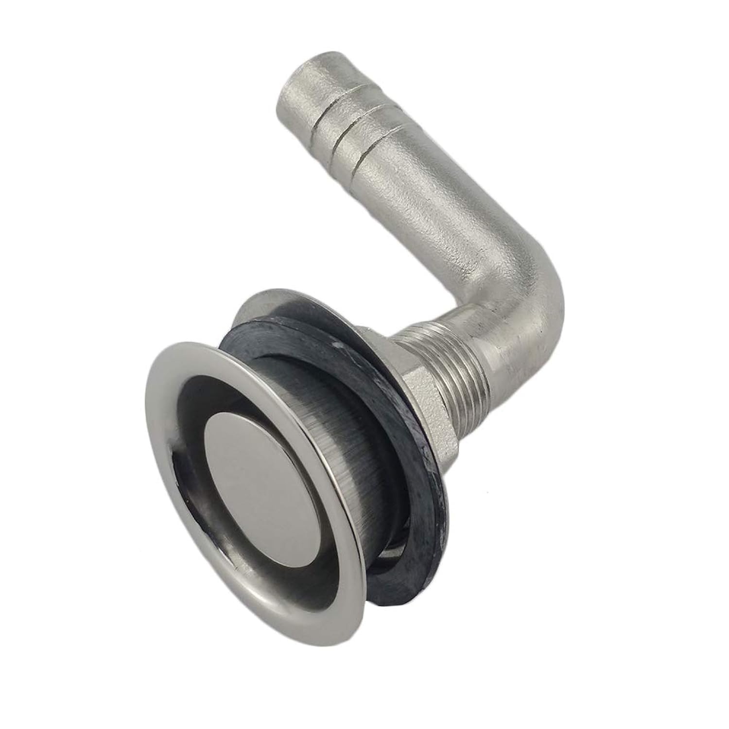 Photo 1 of 5/8"O.D. Universal 90° Stainless Steel Marine Boat Flush Mount Fuel Gas Tank Vent with Mounting Gasket Hardware Fitting for Marine Boat Yacht