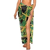 Yuolagixn Women's Swimsuit Cover Up Long Pareo Beach Wraps Semi-Sheer Swimwear Cover Ups Stylish Bikini Cover Up Beach Shawl