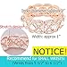 Fairy Moda Women's Crystal Stretch Bridal Bracelet for Wedding Rose Gold Tone