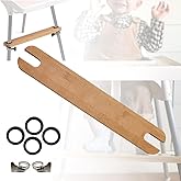 TLBB High Chair Footrest, Adjustable Height Natural Bamboo Baby Highchairs Pedal, Suitable for IKEA Antilop High Chair Footst