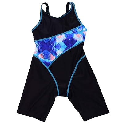Girls Splice Athletic Full Legsuit Swimsuit by Kuwait Ubuy