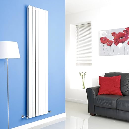 Milano Alpha White Vertical Double Designer Radiator 1780mm x 420mm