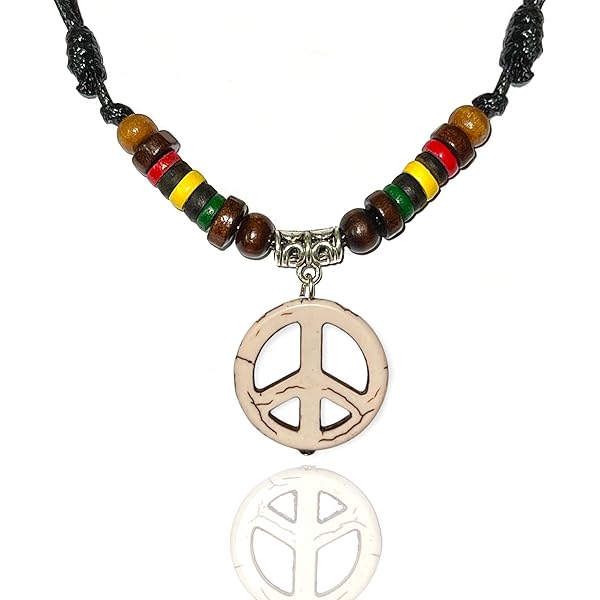 アクセサリー PEACE Amazon.com: LAVIP Leather Peace Symbol Necklace - Peace Sign