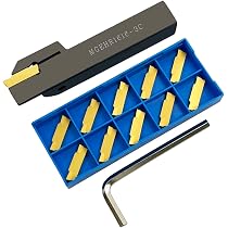 Porte-outil De Rainurage Tour MGEHR1212-3 Avec 10 Inserts MGMN300 - Pour Tronçonnage Et Filetage Métal