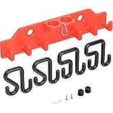 Lineman Tool Board, Bucket Truck Hook Organizer, Line Work Buckets Accessories,Tool Organizer for Bucket Trucks and Lineman, Including Two 3” Aerial Bucket Hooks and Two 2” Aerial Bucket Hooks.