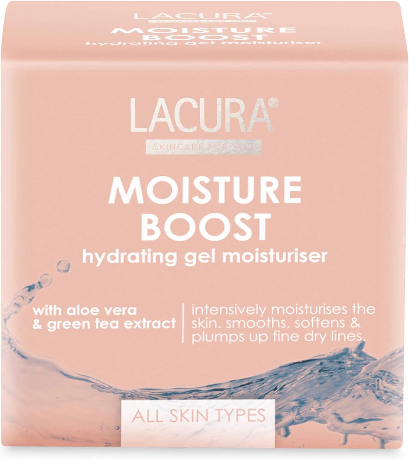 Moisture Boost Hydrating Face Gel Dry Line Moisturiser Healer With Aloe Vera Tea Extract Oil Free