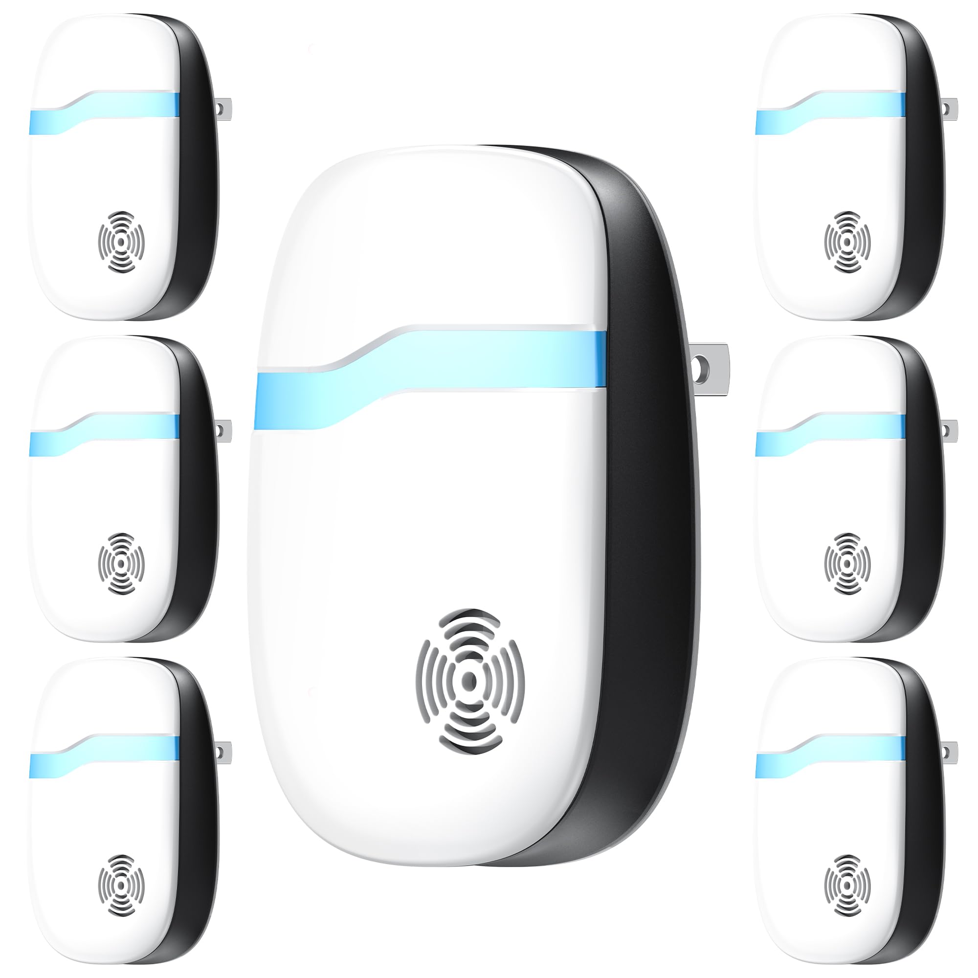 Photo 1 of [2025 Upgraded] Ultrasonic Insect & Pest Indoor Repeller, Electronic Plug-in Control Repellent for Roach, Rodent, Mouse, Bugs, Mosquito, Mice, Ant, Spider, Home, Kitchen, Garage (6 Pack)