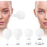 Meifuly Facial Cupping Set, 4 PCS Silicone Vacuum Suction Face Massage Cups, Skin Tightening Kit for Eyes, Face and Body (White)