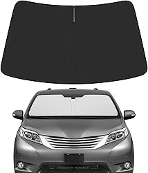 BIBLOZ Car Windshield Sun Shade for Toyota Sienna
