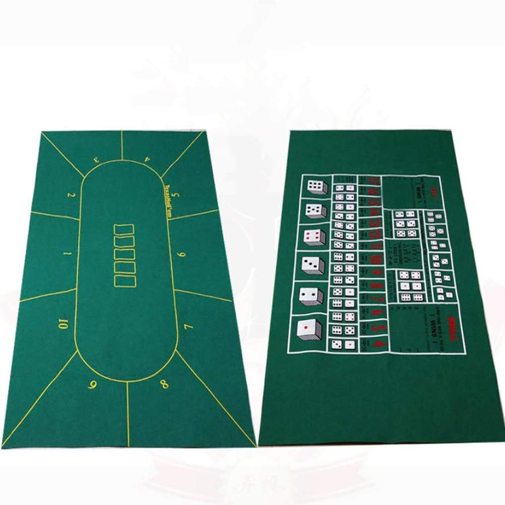 CHSHY DoubleSided And Texas Hold'em Poker Point Sieve Size Table Mat