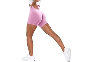 Unthewe Workout Butt Lifting Shorts for Women High Waisted Seamless Gym Yoga Booty Shorts