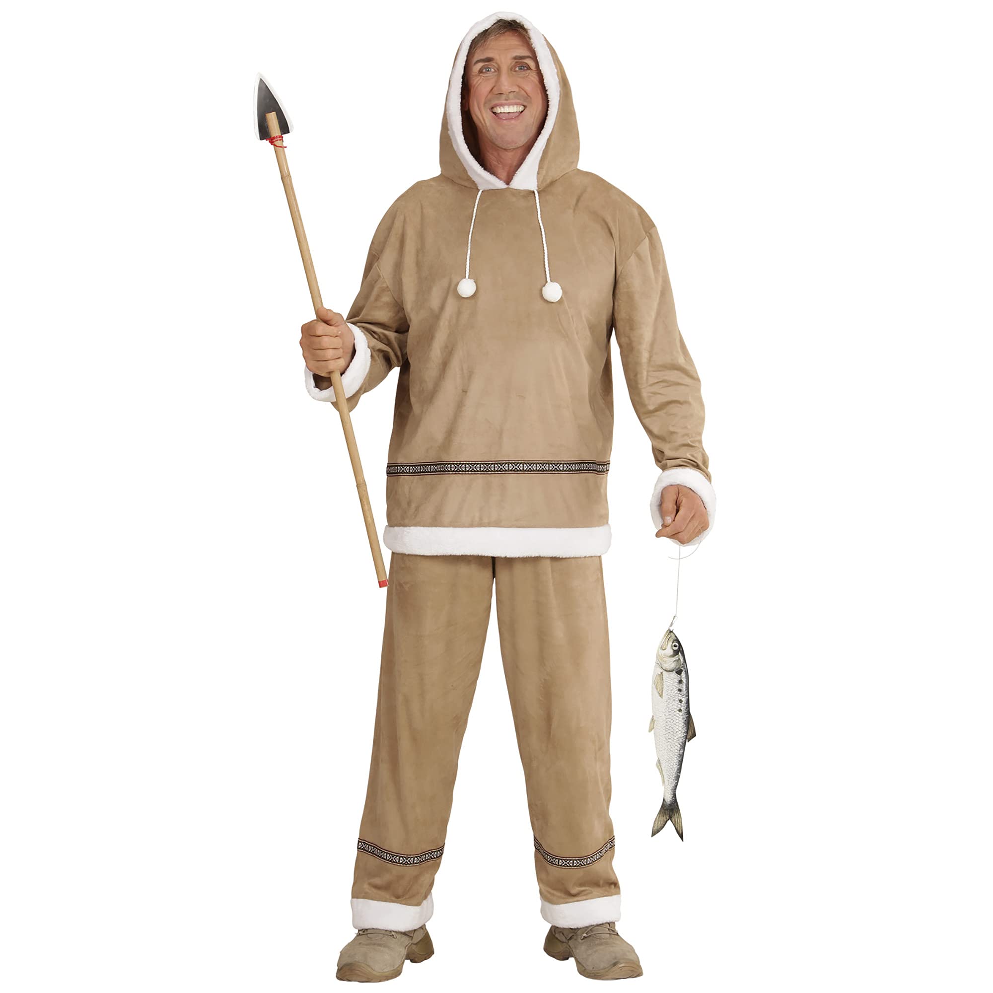 Widmann Adult's Costume 05561 Eskimo, Top With Hood and Trousers