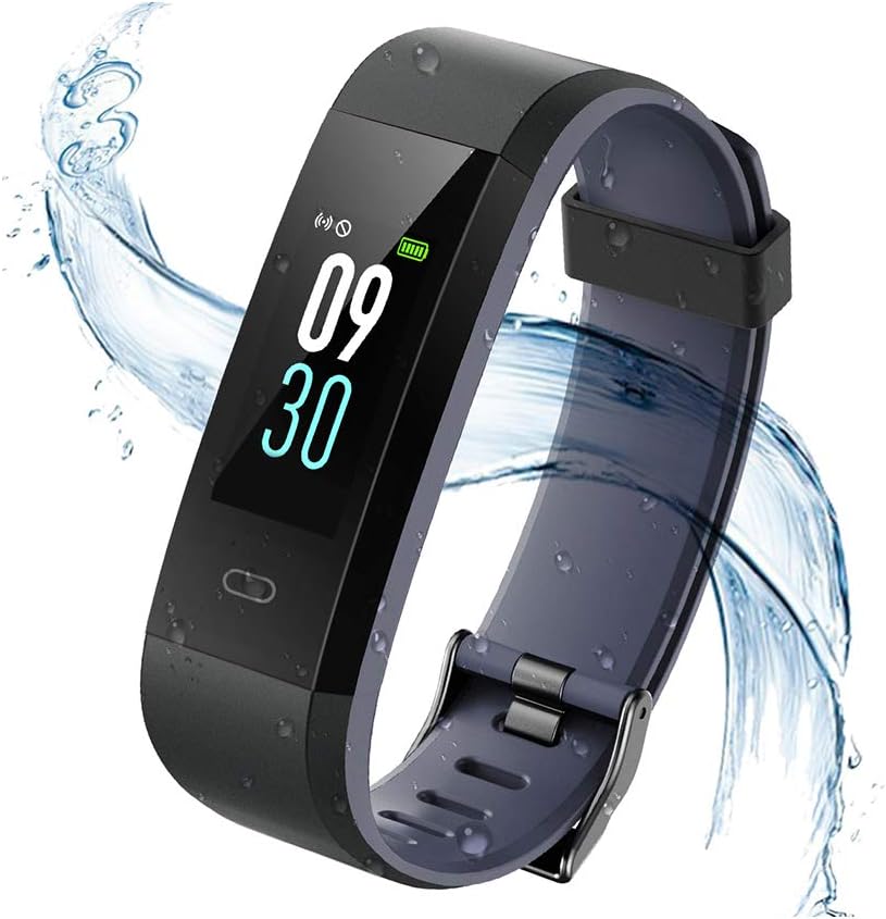 Vigorun Fitness Tracker,Colorful Display Activity Tracker with Heart Rate Monitor,Bluetooth IP68 Waterproof Fitness Watch SNS Step/Calory Counter Sleep Monitoring