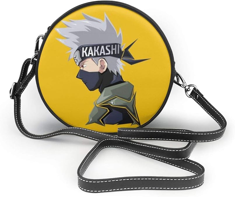 Naruto Hatake Kakashi Anime Leather Shoulder Bags Crossbody Chest