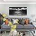 Canvas Art Black White Moon Sea Ocean Landscape Paintings Canvas Wall Art Print Paintings Modern Giclee Artwork for Wall Decor and Home Decor Stretched and Framed Ready to Hang(Ocean&Moon20 x 40inch)