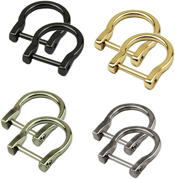 Anelli A D Metallici Per Borse - 8 Pezzi, Colorati, Per Fai Da Te E Riparazioni - Foto 8