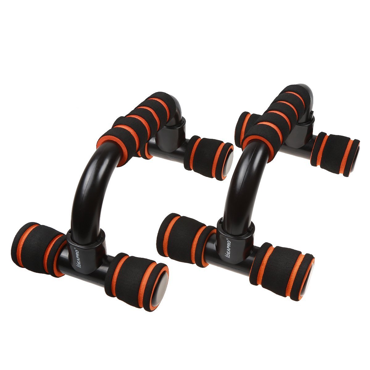 IDEAPRO 1 Pair H-Typ Non-Slip Push Up Bar Push Up Grips for Bodybuilding Arms, Shoulders, Chest, Back, Triceps (Black)