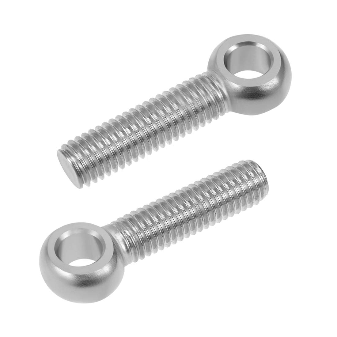 sourcing map M10 x 40mm Machinery Shoulder Swing Lifting Eye Bolt 304 Stainless Steel Metric Thread 2pcs