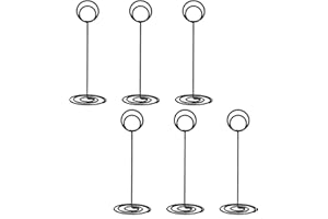 NERIUS 6 Pack 8.75 inch Table Number Holders, Simple Table Sign Stand Place Card Holder, Delicate Table Name Card Holder, Reusable Table Picture Memo Note Holder for Wedding Birthday Party (Black)