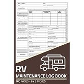 RV Maintenance Log Book: RV Repair & Service Record with Pre-Trip Inspection Checklist | Maintenance Logbook for Motorhome